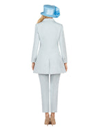 3pc Brocade Wardrober - Long Jkt, Pants, Skirt Set