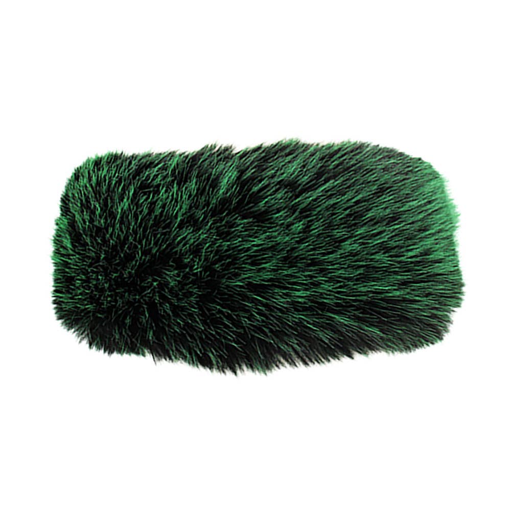 Elegant Faux Fur Winter Headband Earmuff: Mustard