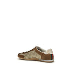 Gucci Brown Calf Leather Bos Taurus Sneakers