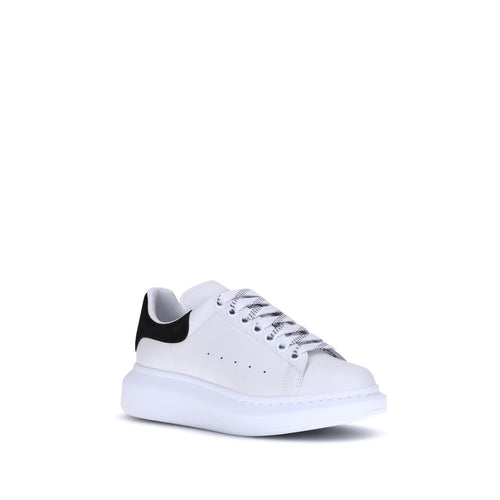 Alexander McQueen hvide sneakers i kalvelæder med plateausål