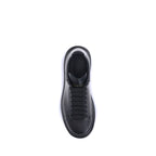 Alexander McQueen Black Calf Leather Bos Taurus Platform Sneakers