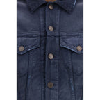 Balenciaga Blue Cotton Denim Jacket