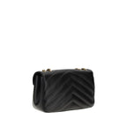 Saint Laurent Black Lamb Ovis Aries Aries Shoulder Bag
