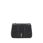 Saint Laurent Black Lamb Ovis Aries Aries Shoulder Bag
