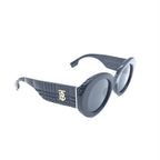 Burberry Black Oversized Round Sunglasses
