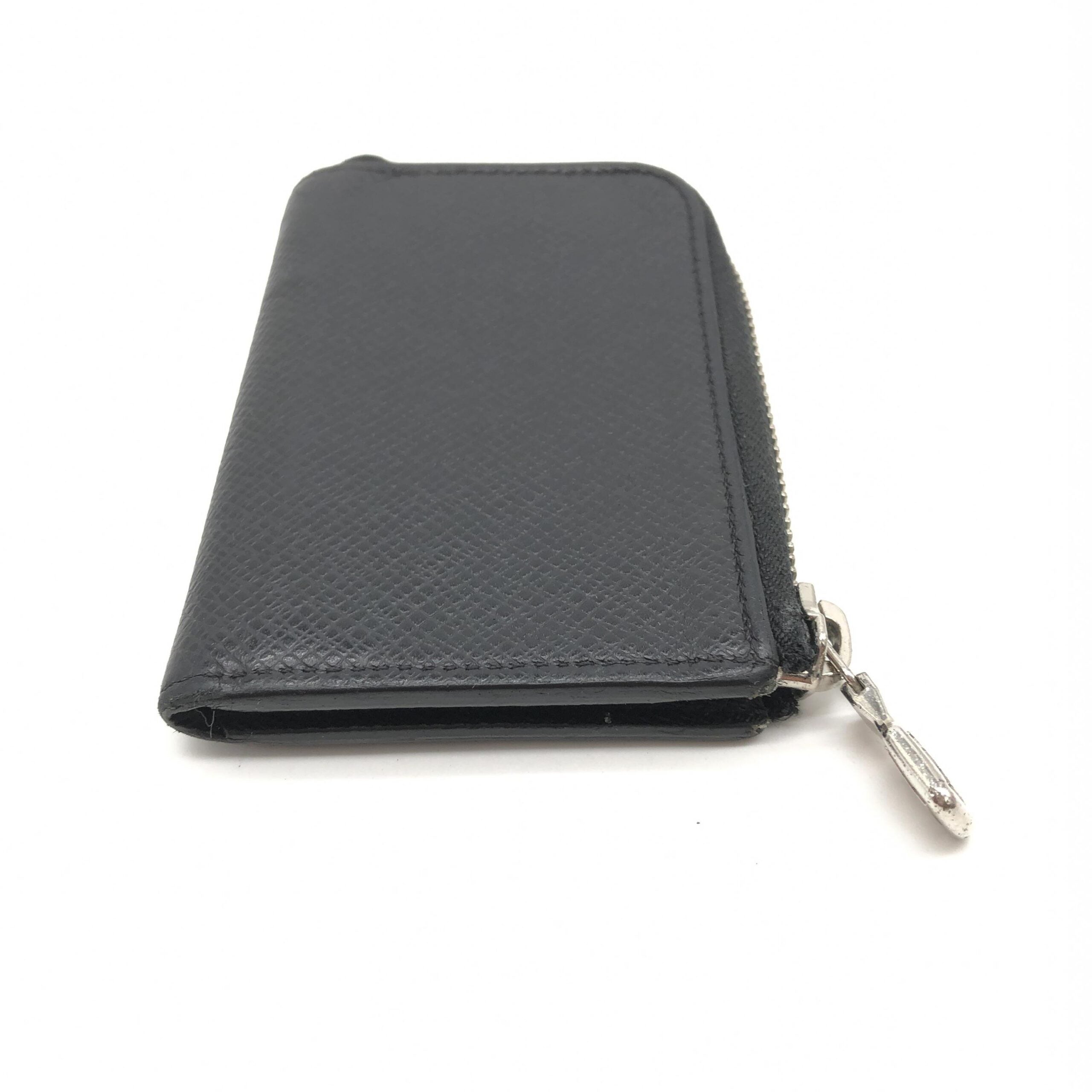 Louis Vuitton Taiga Zippy Coin Purse In Black