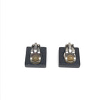 Chanel Coco Mark Square Clip-On Earrings