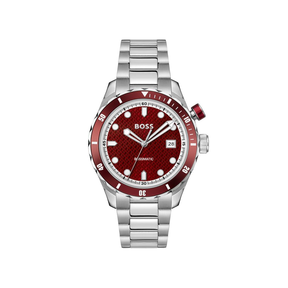 Hugo Boss Gray Stainless Steel Dress Watch