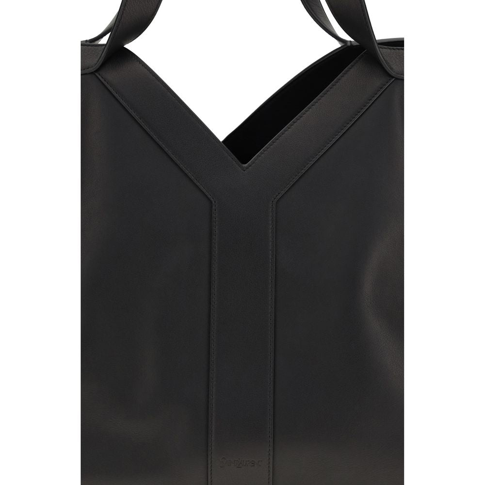 Saint Laurent Black Calf Leather Bos Taurus Shoulder Bag