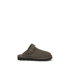 UGG Brown Calf Leather Bos Taurus Mules