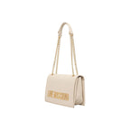 Torebka Love Moschino beżowa, polietylenowa