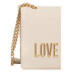 Torebka Love Moschino beżowa, polietylenowa