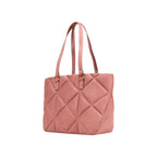 Love Moschino Pink Suede Leather Handbag