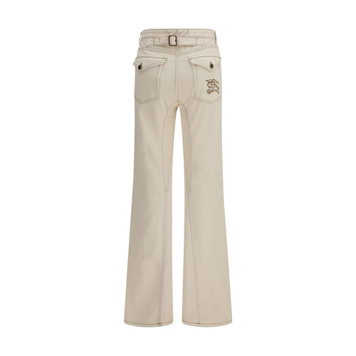 Burberry Beige Bootcut Jeans i Bomuld