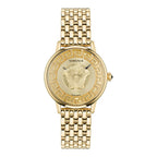 Versace Gold Stainless Steel Dress Watch