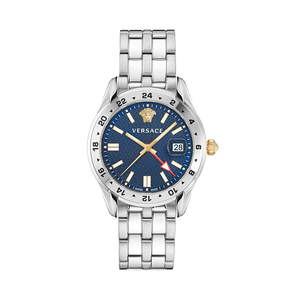 Versace Gray Stainless Steel Dress Watch