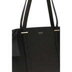Ferragamo Black Calf Leather Bos Taurus Shoulder Bag