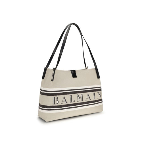 Balmain Wielokolorowa bawełniana torebka na ramię