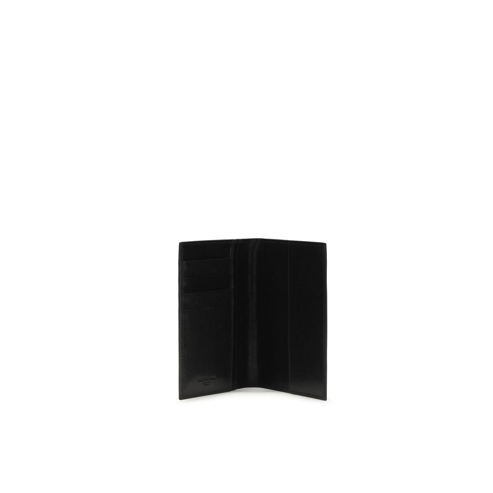 Dolce & Gabbana Black Calf Leather Bos Taurus Wallet