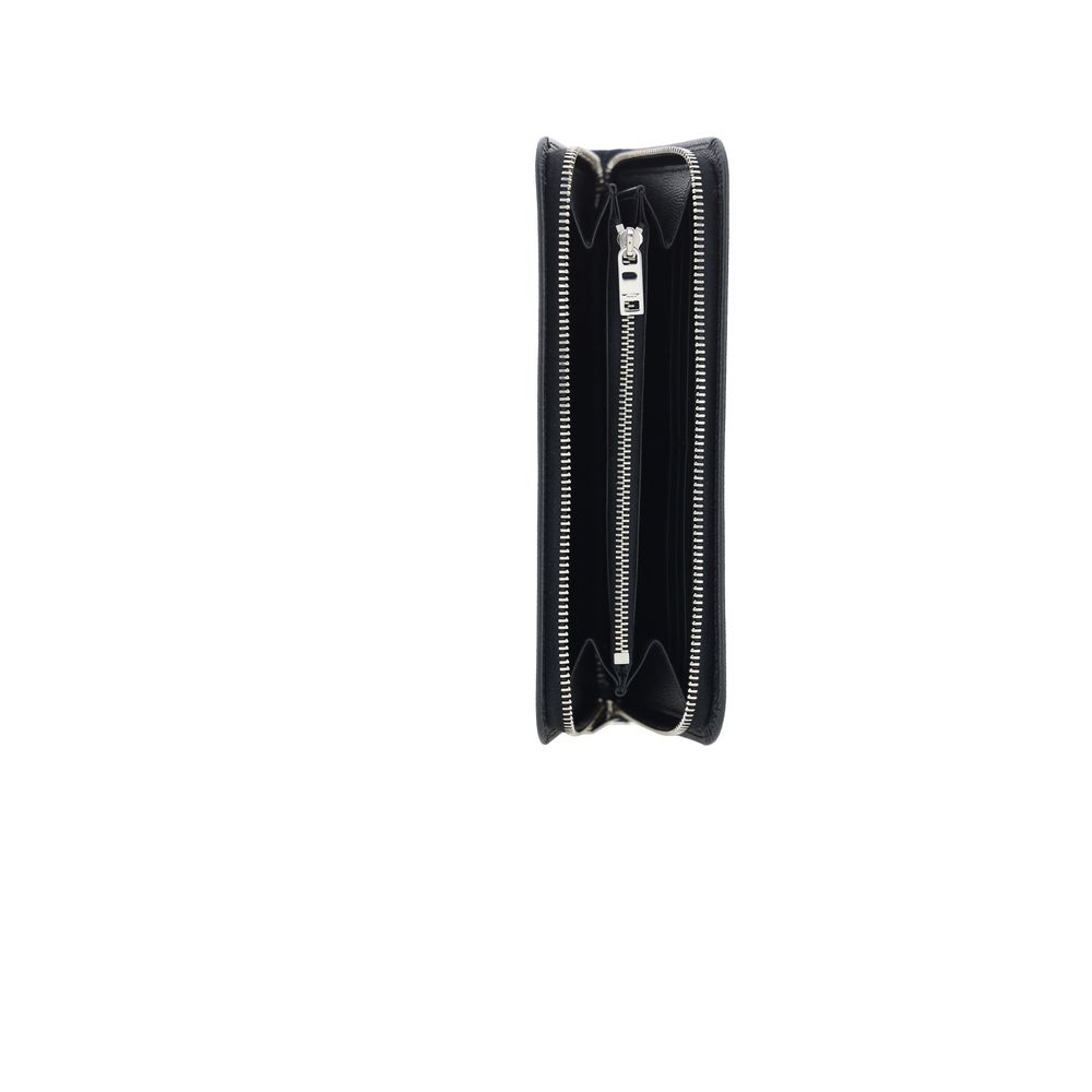 Saint Laurent Black Calf Leather Bos Taurus Wallet