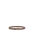 PINKO Bordeaux Calf Leather Bos Taurus Regular Belt