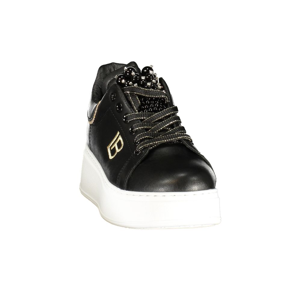 Laura Biagiotti Sort Polyurethan Dame-Sneaker