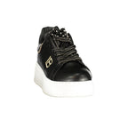 Laura Biagiotti Sort Polyurethan Dame-Sneaker