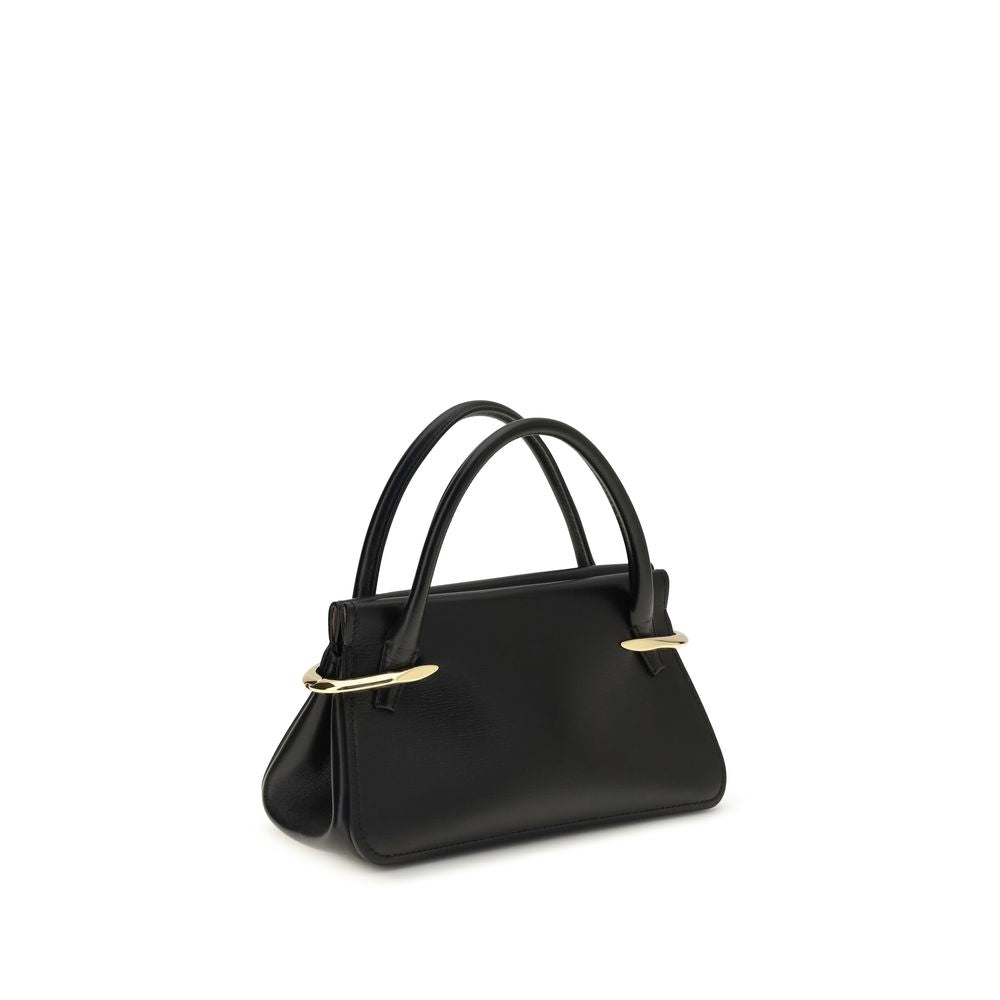 Givenchy Czarna Skórzana Torebka ze Skóry Cielęcej Bos Taurus
