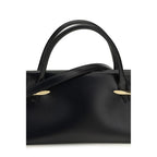 Givenchy Czarna Skórzana Torebka ze Skóry Cielęcej Bos Taurus