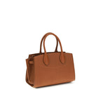 Ferragamo Brown Calf Leather Bos Taurus Handbag