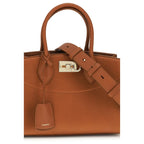 Ferragamo Brown Calf Leather Bos Taurus Handbag