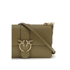 PINKO Bicolor Calf Leather Bos Taurus Shoulder Bag