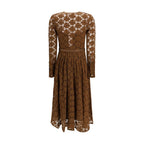 Max Mara Brown Polyamide Casual Dress