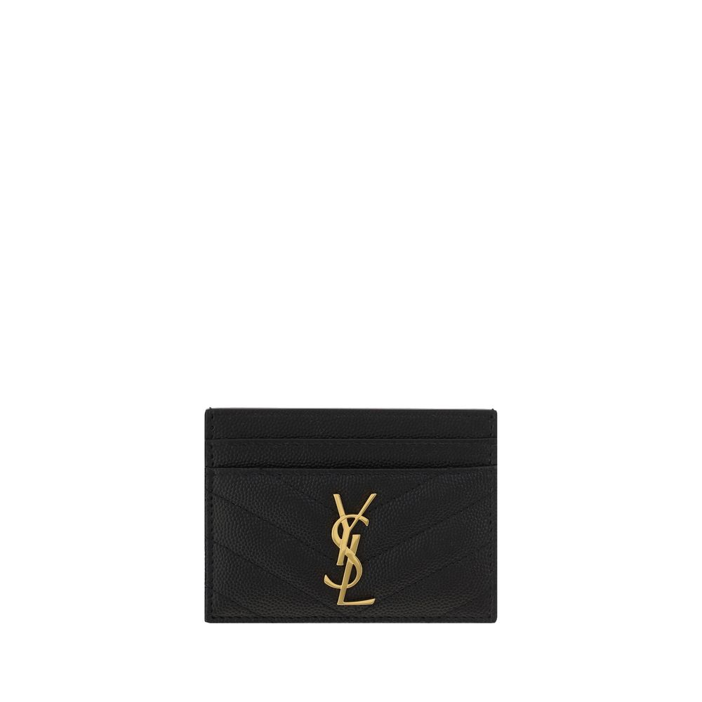 Saint Laurent pung i sort kalveskind