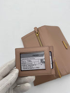 Prada PRADA Powder Saffiano with Card Holder Wallet