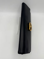 Celine CELINE TRIOMPHE Black Clutch