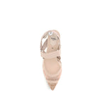 Fendi Beige Nylon Mid Heel Pumps