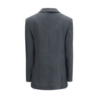 Giorgio Armani Gray Linen Jacket