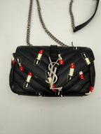 Saint Laurent SAINT LAURENT MINI COLLEGE Lip Stick Handbag