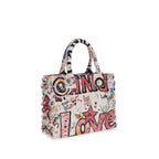 PINKO Multicolor Cotton Shoulder Bag