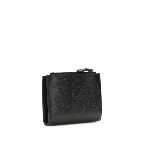 Balenciaga Czarny Portfel Ze Skóry Jagnięcej Ovis Aries