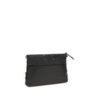 Maison Margiela Black Calf Leather Bos Taurus Clutch Bag
