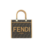 Fendi Brown Fabric Shoulder Bag
