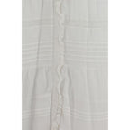 Marant Etoile White Cotton Casual Dress