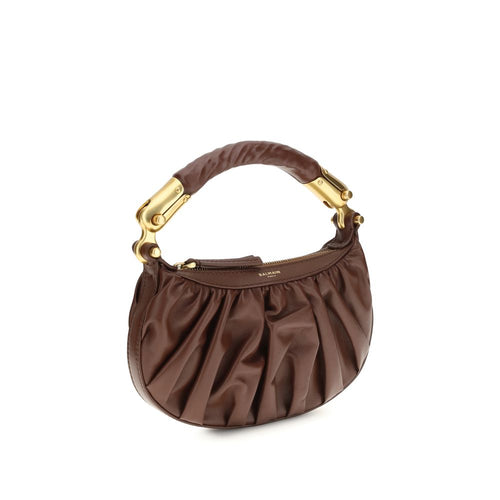 Balmain Brun Kalveskind Bos Taurus Skuldertaske