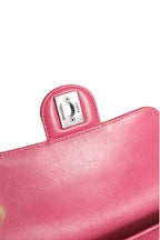 Chanel Pink Quilted Lambskin Leather Classic Square Mini Flap Bag