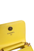 Chanel Crossbody Yellow Leather Bag