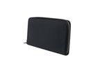 Prada Navy Oliver Embossed Leather Zip-Around Wallet