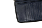 Prada Navy Oliver Embossed Leather Zip-Around Wallet