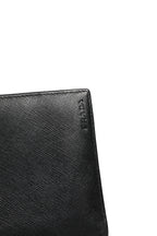 Prada Saffiano Leather Slim Card Holder Wallet
